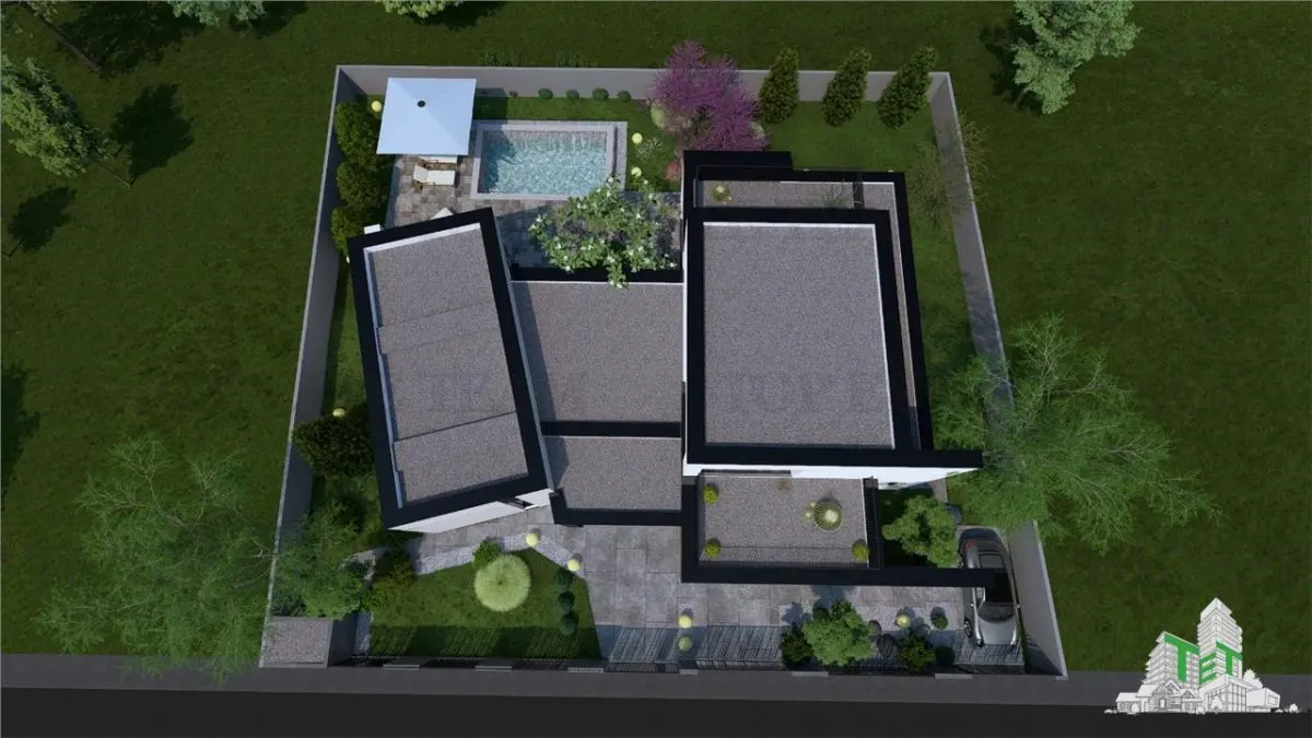 Vila lux teren 750mp cu piscina si garaj langa Soseaua de Centura - foto 18