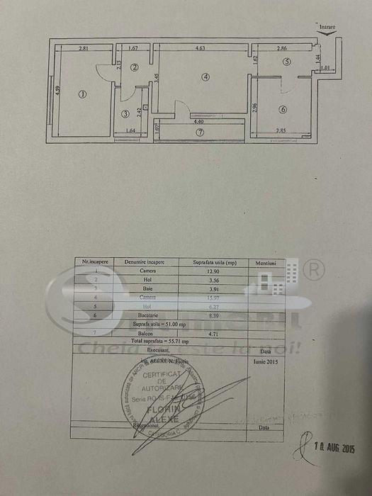Apartament 2 camere, 56mp, baie cu geam, Tătărași - foto 5
