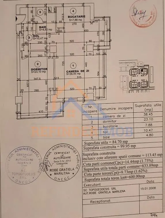 Vanzare 2 camere Diham 85mp - foto 6