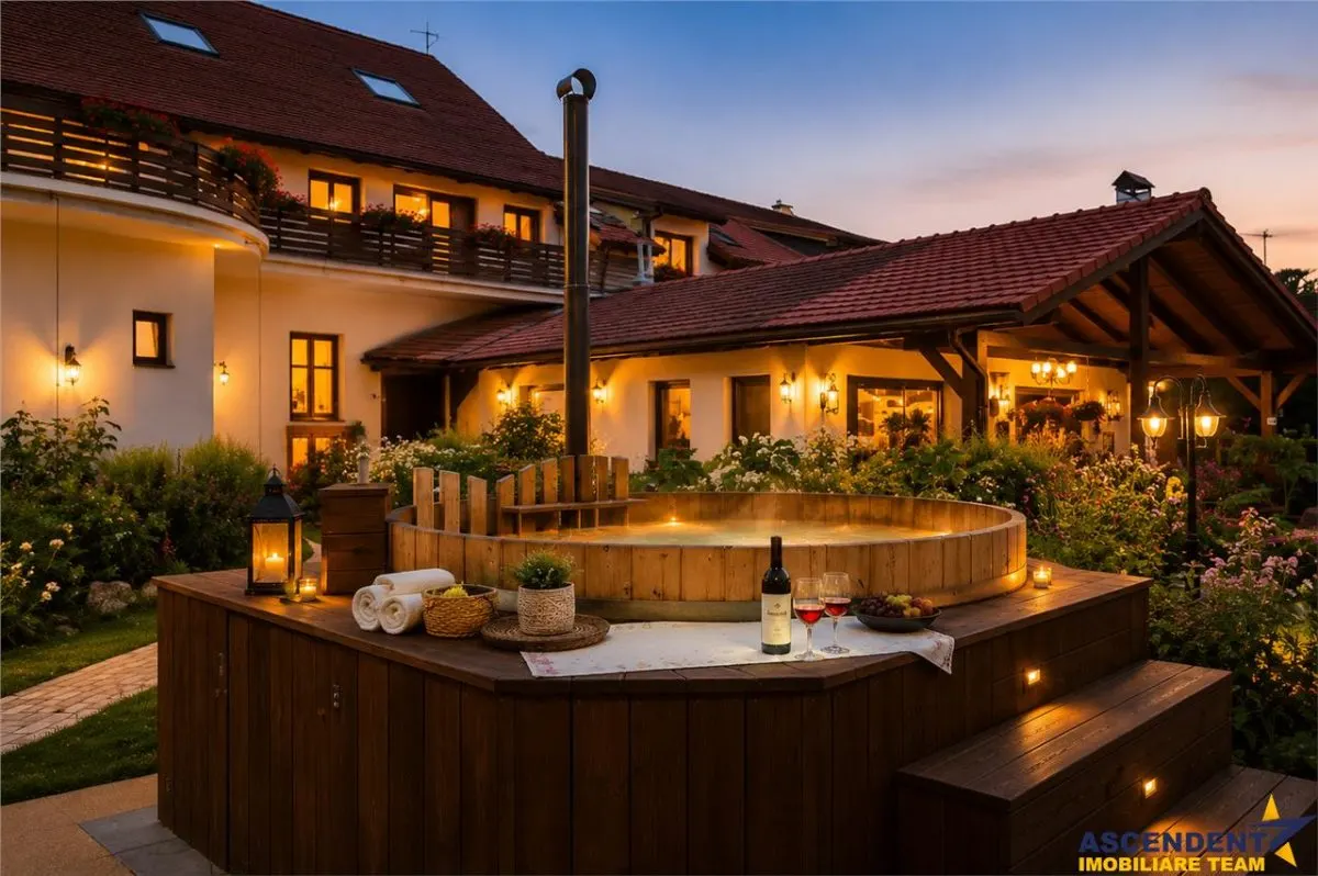 Resort turistic aristocrat, 6.200mp parc privat,teren tenis,piscina,wellness,sala evenimente..si povestea continua - foto 7
