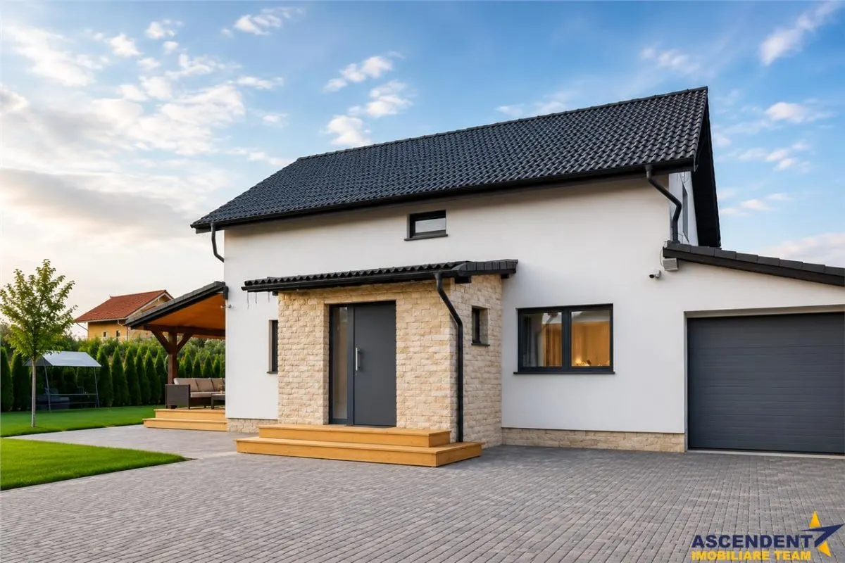 Vila cu atmosfera de resort:smart home, curte spectaculoasa,1.000mp teren, Tarlungeni, Brasov - foto 14
