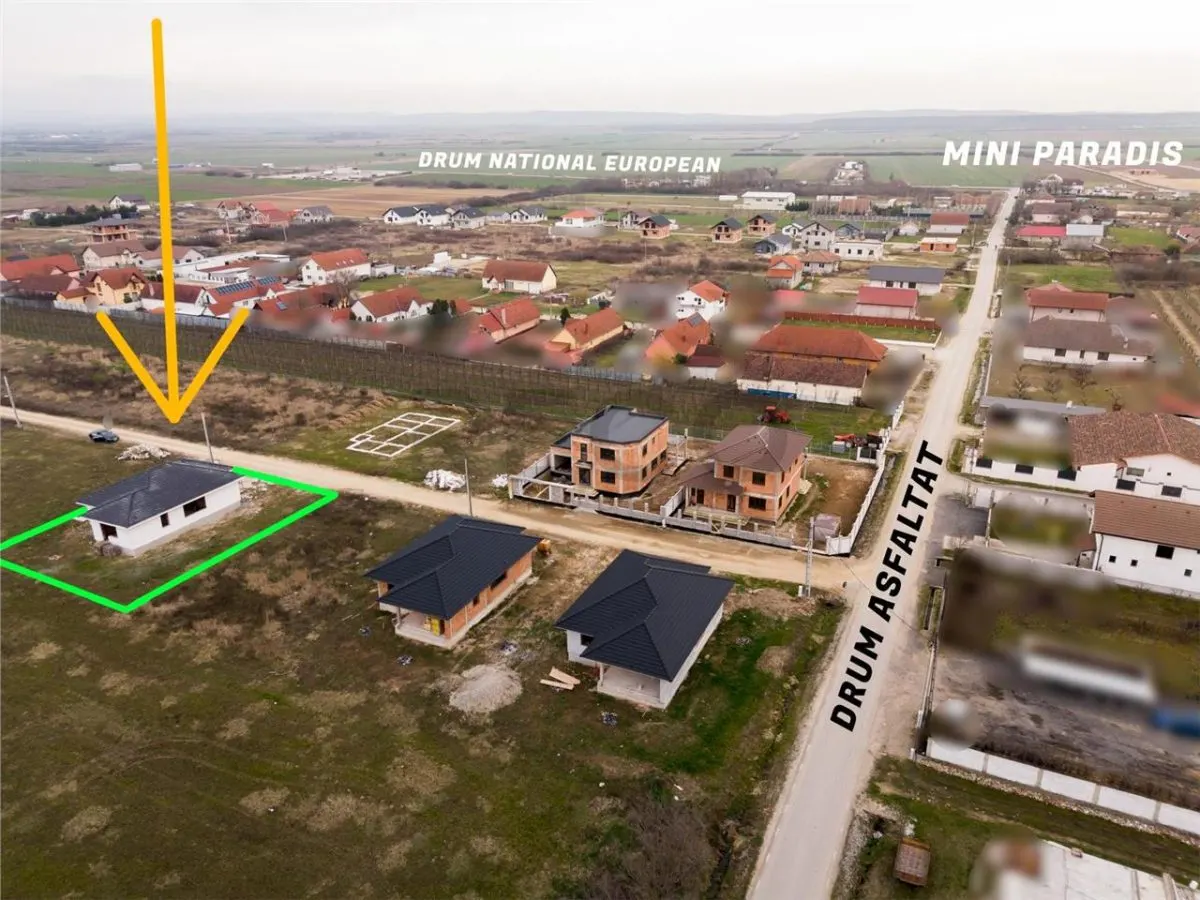 RECO Casa la rosu - 3 dormitoare, plan parter 120 mp utili - Osorhei - foto 1