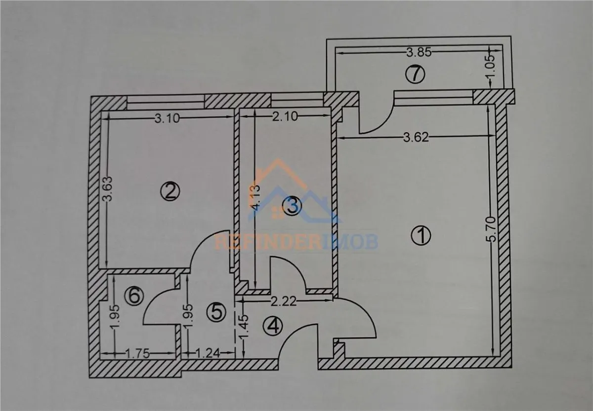 Vanzare 2 camere Gura Fagetului 49mp - foto 8