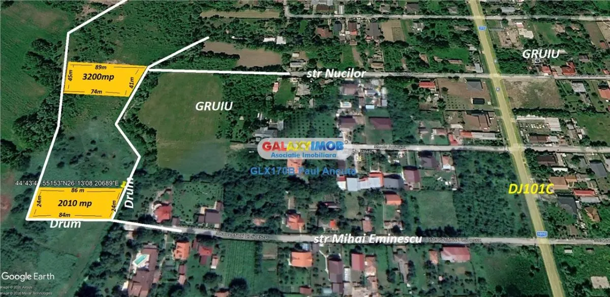 Vanzare lot casa 2010 mp Gruiu str Mihai Eminescu - foto 3