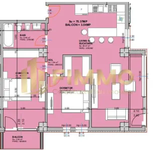 Ap. 3 camere | Bloc nou zona ULTRACENTRALA | 79 mpt | ID: 1784 - foto 3