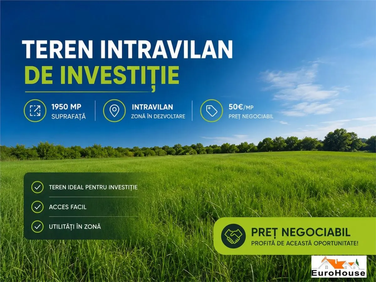 Teren Intravilan De Vanzare , Investitie - foto 1