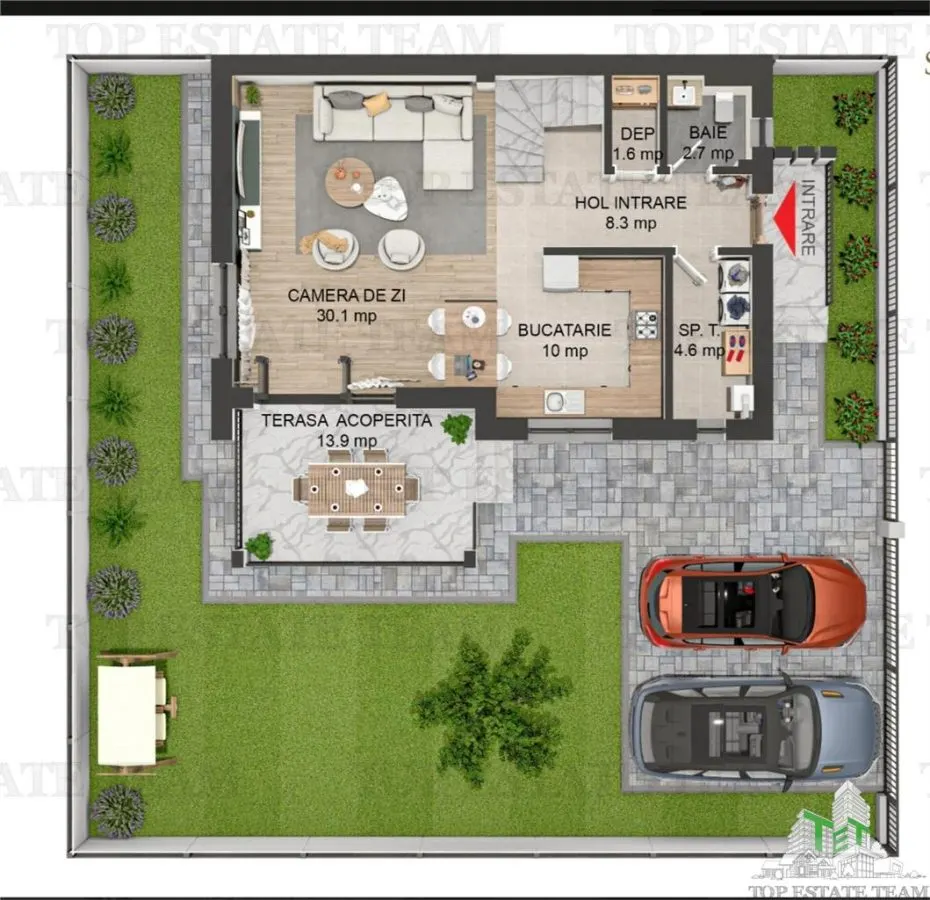 Vila individuala cuplata, in complex rezidential modern, cu 4 camere, toate utilitatile, Drumul Taberei, zona Valea Oltului 5 minute de metrou - foto 4