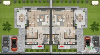 Vila individuala cuplata, in complex rezidential modern, cu 4 camere, toate utilitatile, Drumul Taberei, zona Valea Oltului 5 minute de metrou - foto 5