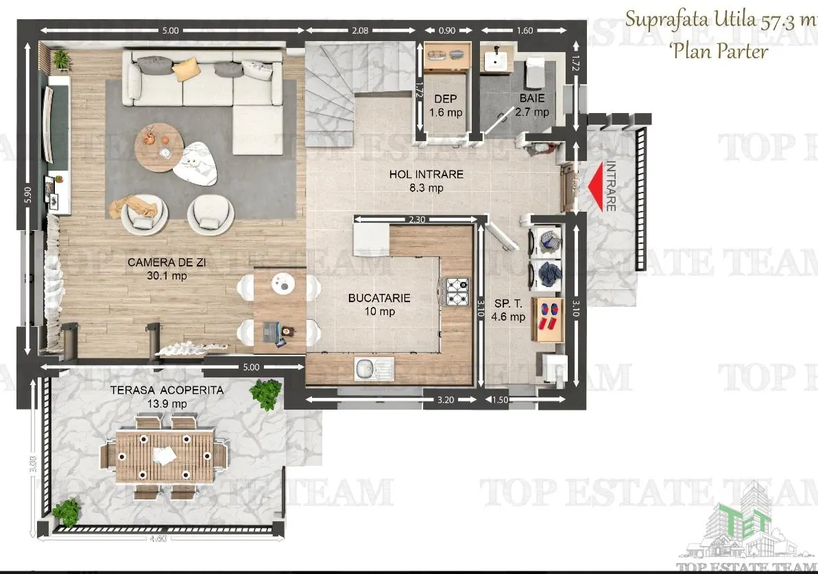 Vila individuala cuplata, in complex rezidential modern, cu 4 camere, toate utilitatile, Drumul Taberei, zona Valea Oltului 5 minute de metrou - foto 7