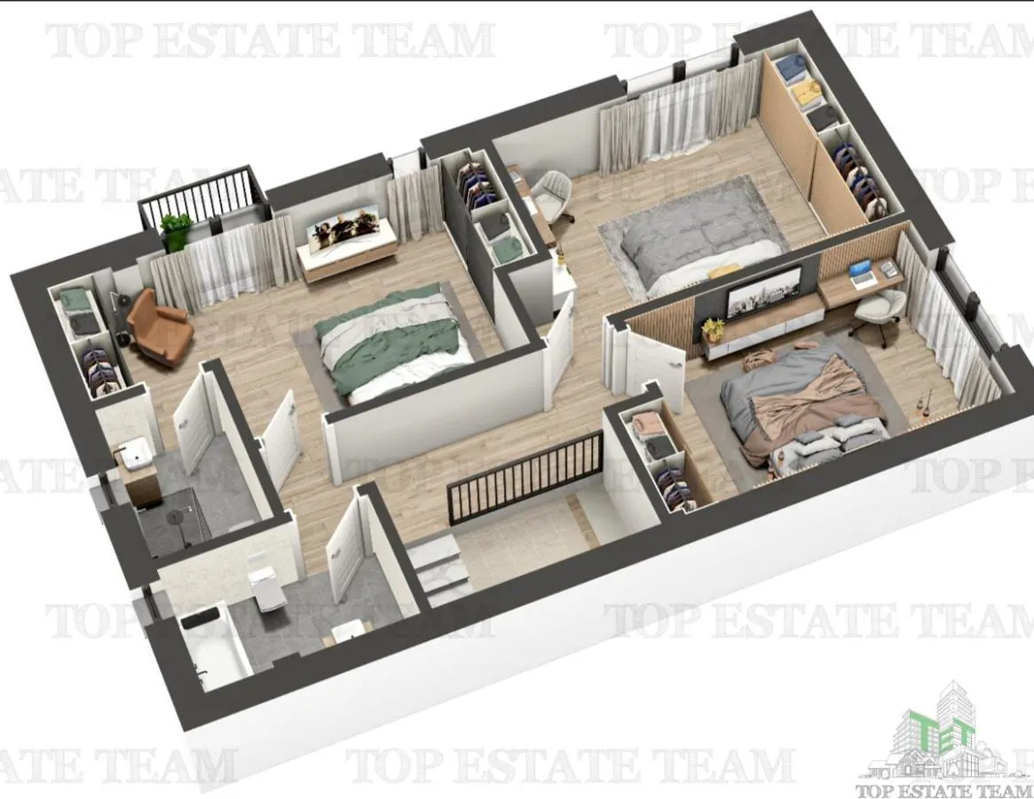 Vila individuala cuplata, in complex rezidential modern, cu 4 camere, toate utilitatile, Drumul Taberei, zona Valea Oltului 5 minute de metrou - foto 8
