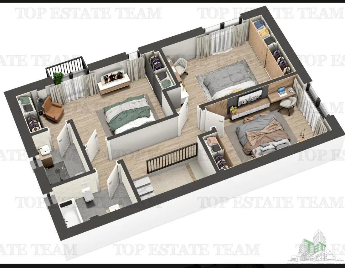 Vila individuala cuplata, in complex rezidential modern, cu 4 camere, toate utilitatile, Drumul Taberei, zona Valea Oltului 5 minute de metrou - foto 9