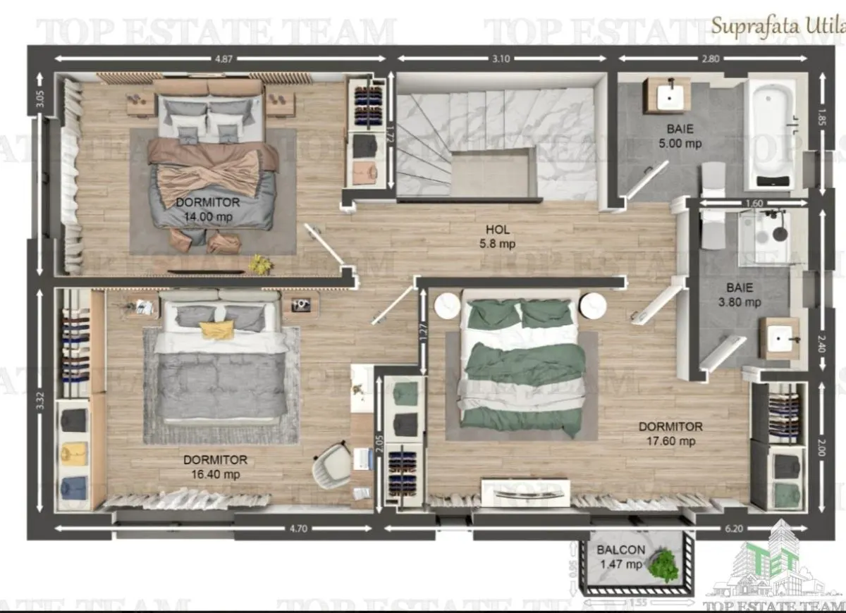 Vila individuala cuplata, in complex rezidential modern, cu 4 camere, toate utilitatile, Drumul Taberei, zona Valea Oltului 5 minute de metrou - foto 10