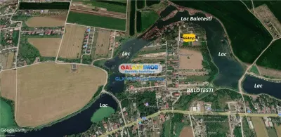 Teren lot casa Balotesti 664 mp  str Malinului cu Florilor sosea - foto 2