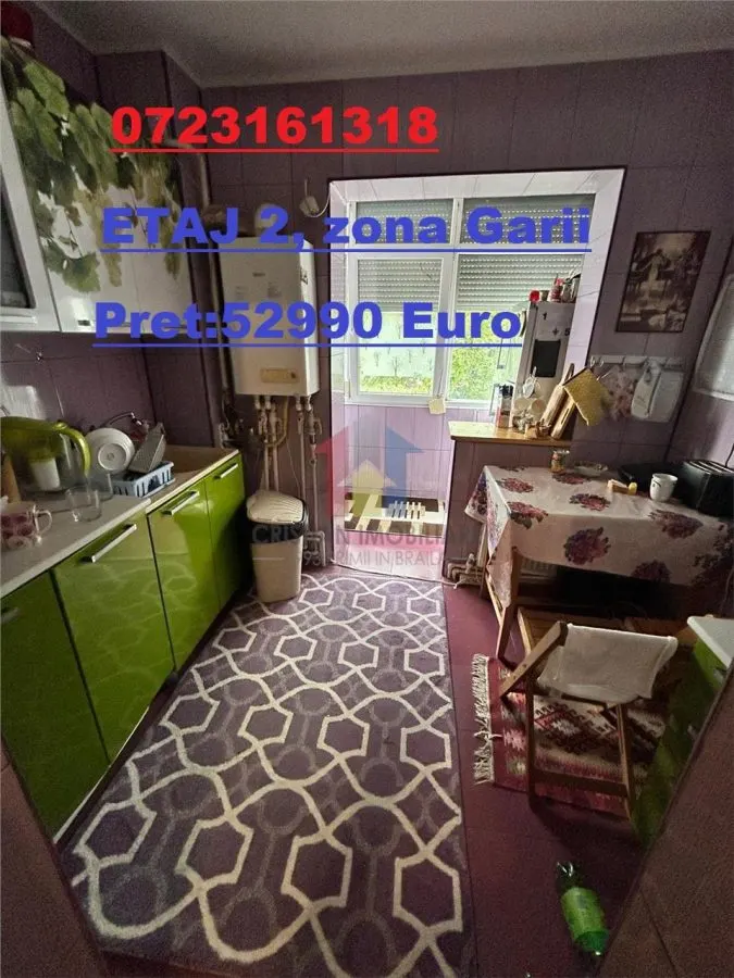 Etaj 2 ! 2 camere confort 1 Garii - foto 1