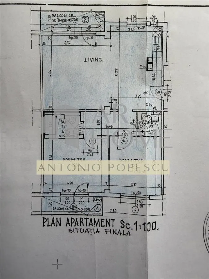Apartament 3 camere, confort 1A decomandat, Ploiesti, zona Cioceanu. - foto 19
