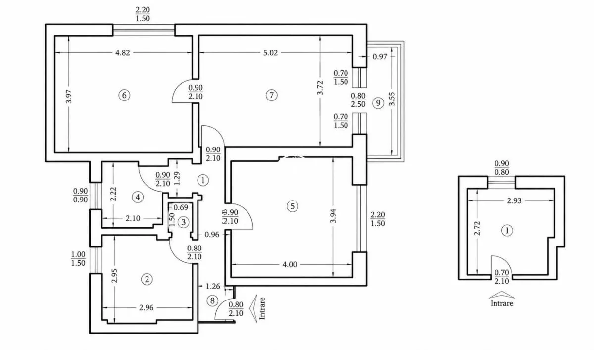 Apartament 3 camere de vanzare, Centru - foto 1