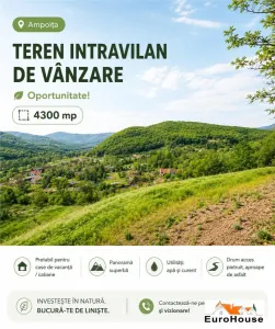Teren Intravilan De Vanzare , Ampoita Pretabil Cabane/Case De Vacanta - Ampoita