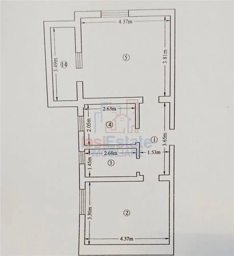 Zona Pacurari - Apartament 2 camere cu parcare - foto 2