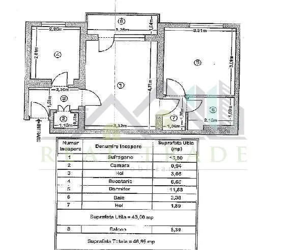 Apartament 2 camere etajul 2 Astra Saturn - foto 1