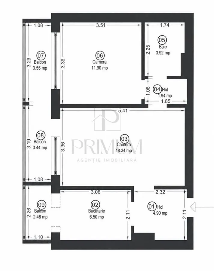 IESEFIN - 2 CAMERE - CENTRALA PROPRIE - CLIMA - 3 BALCOANE - foto 11