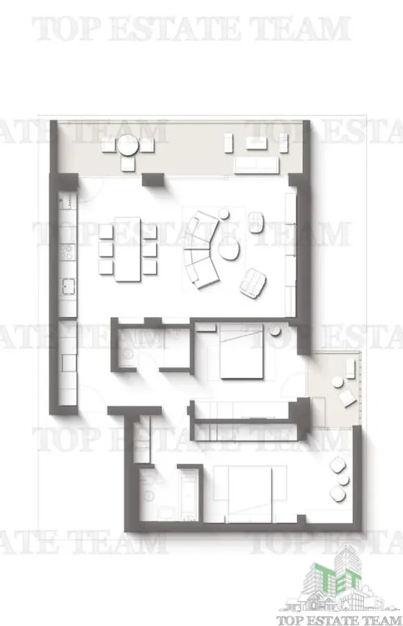 Apartament Premium cu 3 camere cu terase | Vedere directa la mare si padure - Proiect exclusivist Olimp,Constanta - TVA inclus in pret - foto 2
