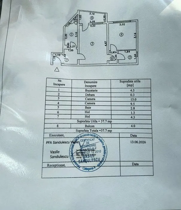 Ap.2 cam, conf 2, Vizitu 1, etaj 3, LIBER - foto 6