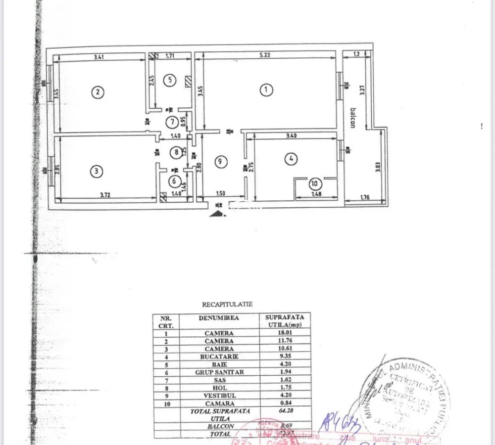 Apartament 3 camere Tg Cucu - foto 3