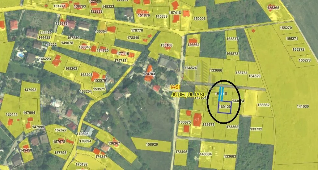 Bucium str Teascului lot 500mp intravilan  utilitati aproape - foto 2