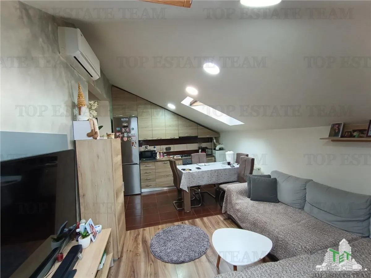 Apartament cochet si utilat complet cu 2 camere, 35mp utili la mansarda in Militari Residence - foto 1