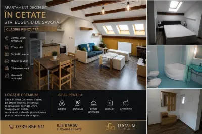 Apartament cu atmosfera aparte in Cetate - Str. Eugeniu de Savoya - Clădire renovata - Timisoara