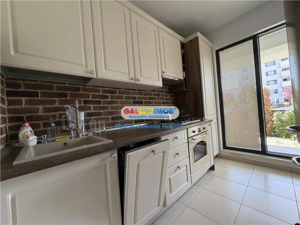 Vanzare apartament 3 camere mobilat parter gradina Baneasa Greenfield - foto 16