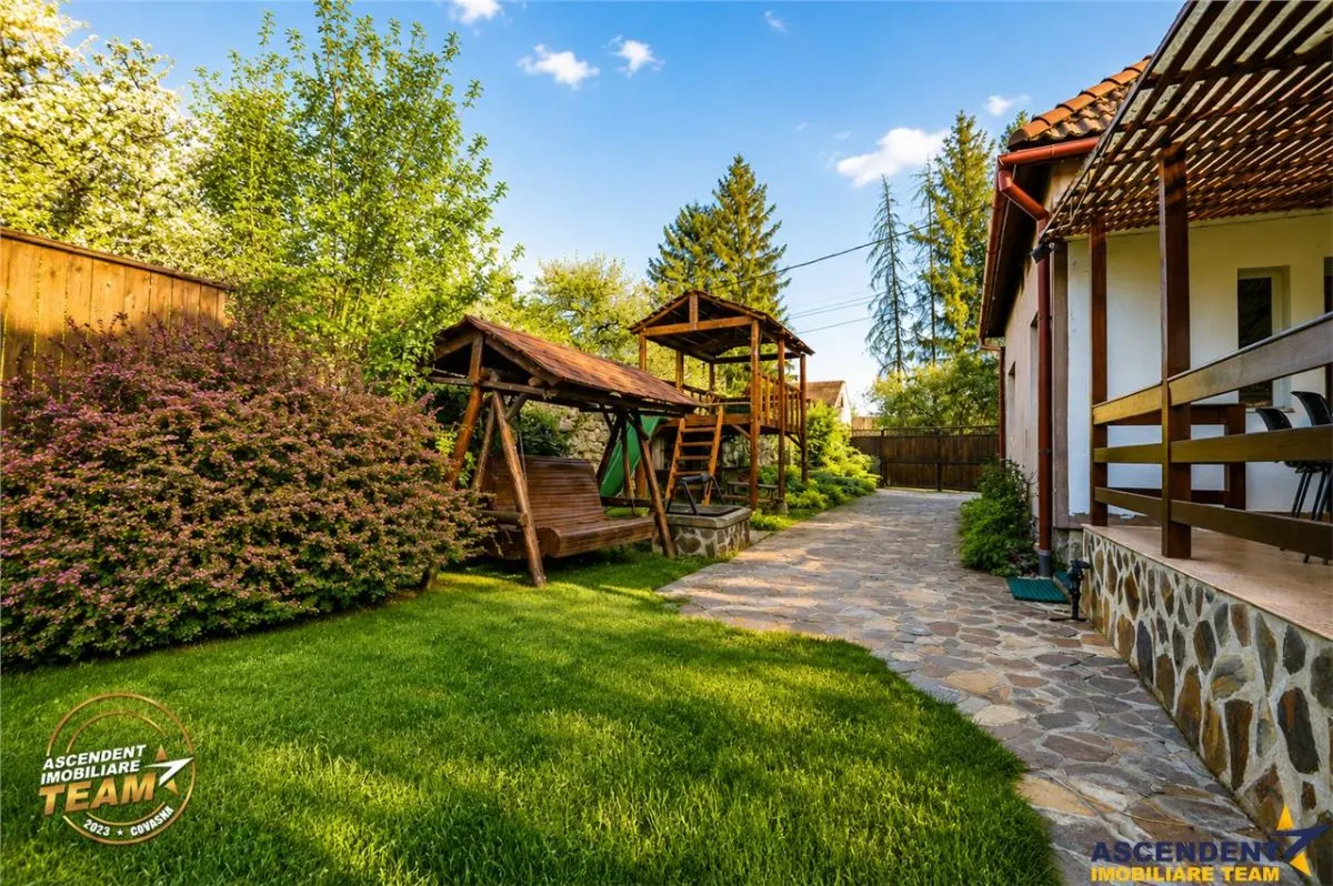 Casa familiala cu: teren 2.822 mp intravilan, sauna,  atelier, terasa, Central Capeni Baraolt - foto 12