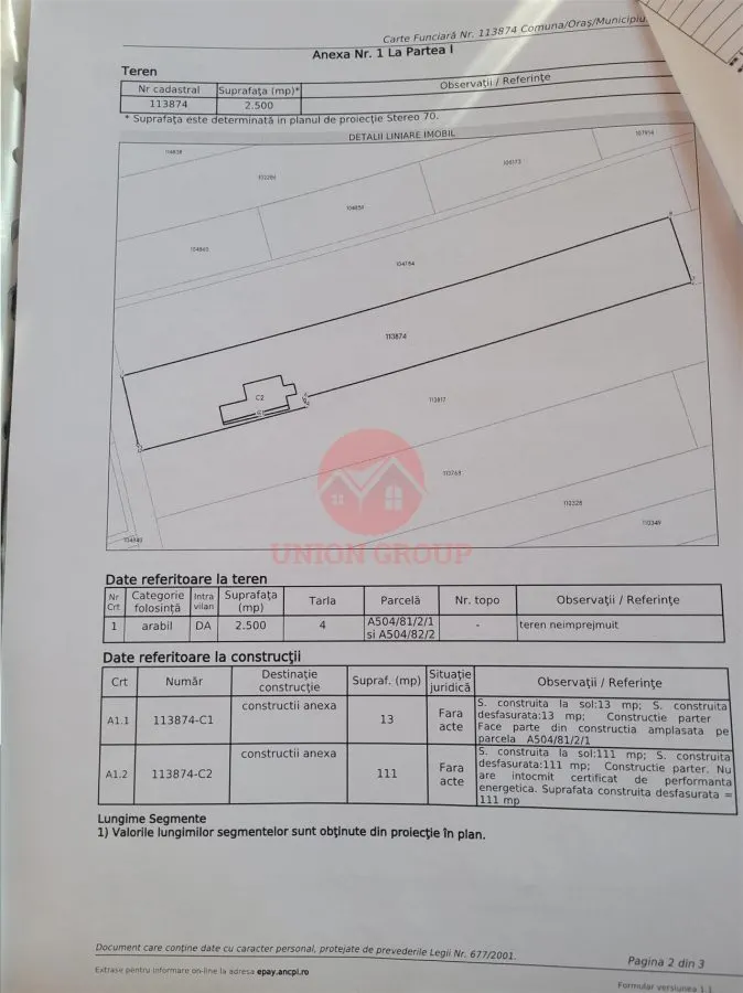 Constructie plus Teren Intravilan 2500 mp - Lazu - foto 4