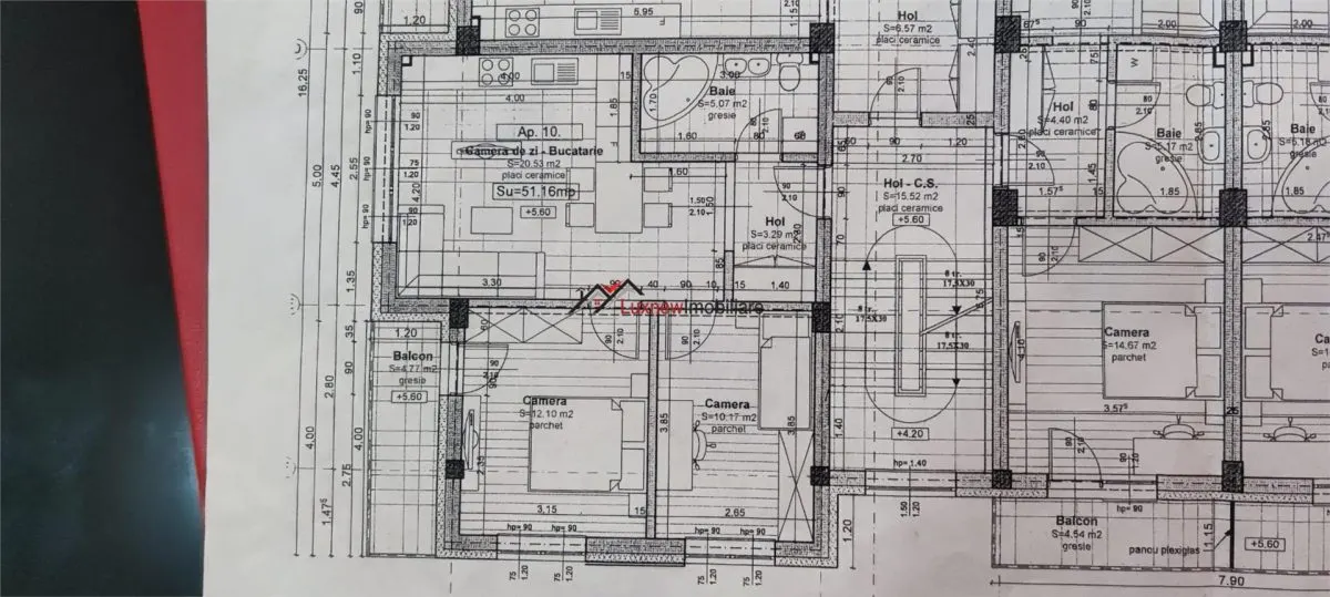 Apartament cu 3 camere, 51 mp plus balcon 6 mp etaj intermediar, zona Stejarului! - foto 19