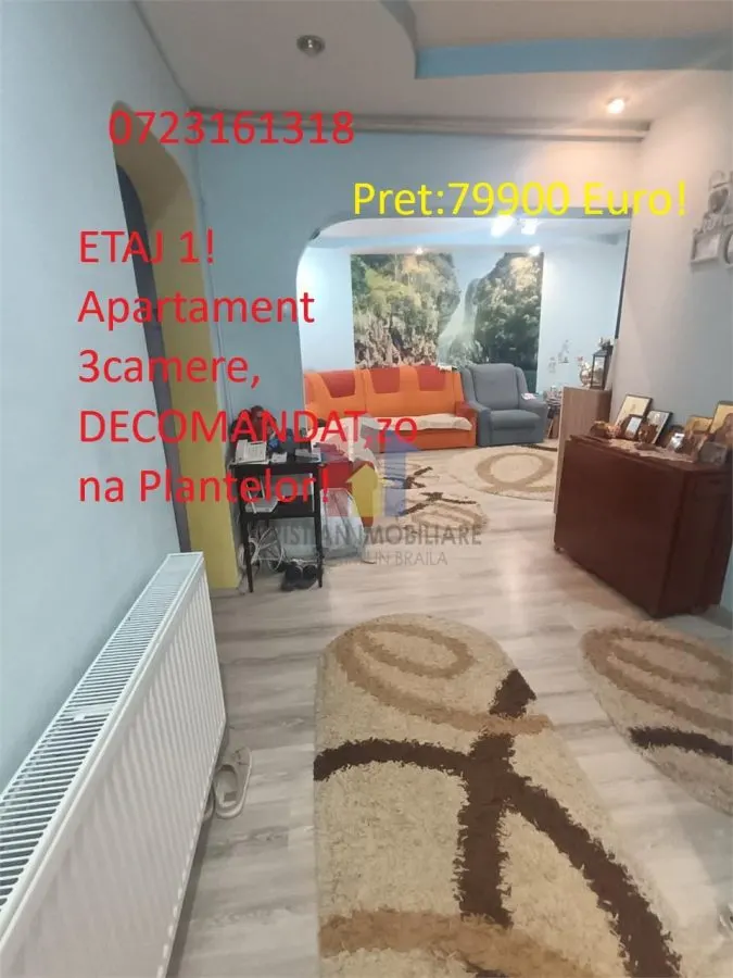 ETAJ 1! ap 3 camere, Mobilat si Utilat, zona Plantelor - foto 1
