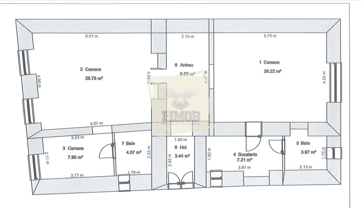 Apartament modern3 camere 90mp afacere la cheie Ultracentral - foto 14
