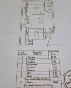 Vanzare apartament 2 camere central 55,32 mp| centrala proprie | Cantemir - Marasesti | - foto 10