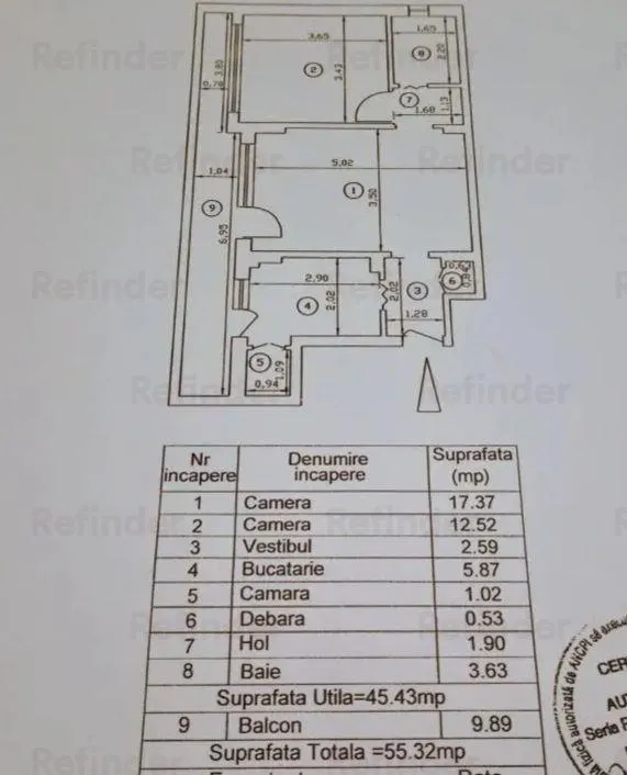 Vanzare apartament 2 camere central 55,32 mp| centrala proprie | Cantemir - Marasesti | - foto 10