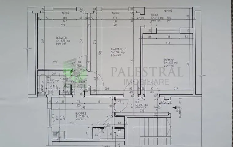 Apartament de  3 camere Scriitorilor ,parter,117500 Euro - foto 1