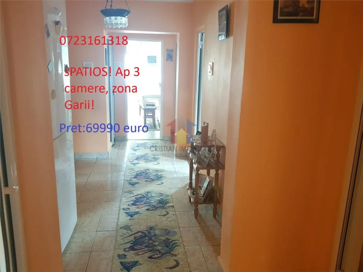 DECOMANDAT! Ap 3 camere, zona Victoriei-Garii in Sup de 78mp - foto 1