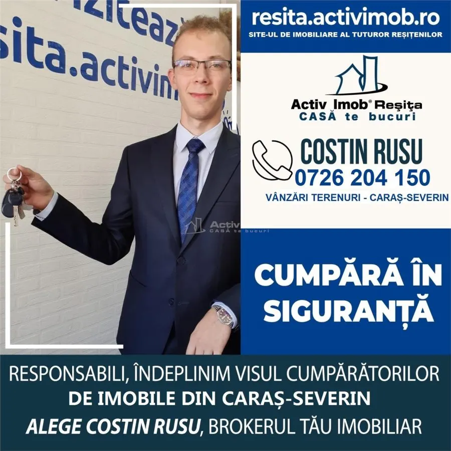 Resita, Teren Drept Intravilan, Langa Prau si Drum, Parcelabil, 4500 Mp., 15 Euro/Mp., Renk - foto 8