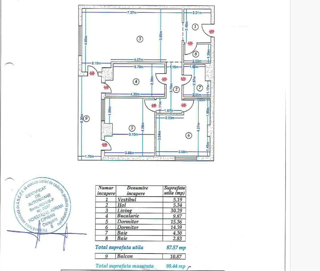 Apartament 3 camere 2016 | mobilat | centrala proprie | loc parcare subteran | P-ta Alba Iulia - Dudesti | - foto 8