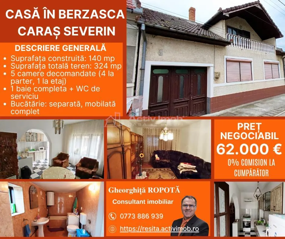 Casa individuala de vanzare in Berzasca, jud. Caras-Severin - foto 1
