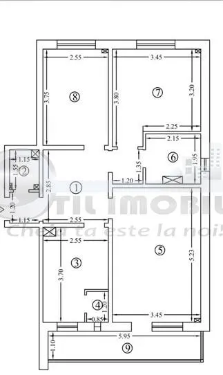Apartament 3 camere  – Dacia | 71 mp - foto 5