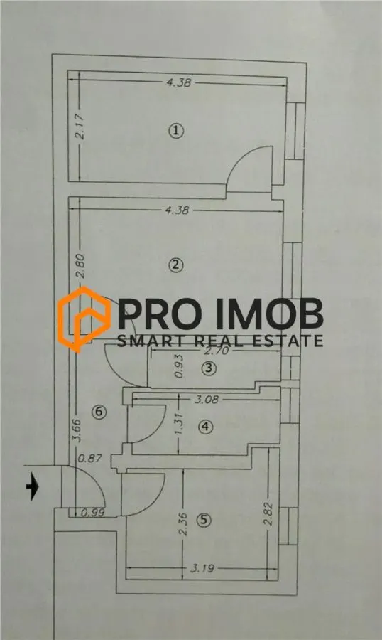Apartament 2 camere cf 2 semidecomandat zona Spiru Haret - foto 1