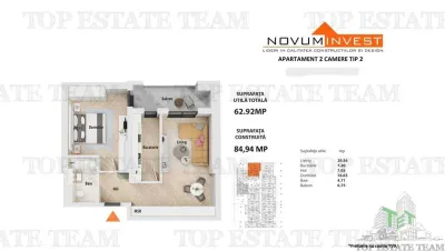 Apartament 2 camere Politehnica-Afi | Finisaje mobilier si electrocasnice premium - foto 15