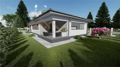 Casa la rosu, stil mediteranean, 3 dormitoare, Satu Nou de Sus - foto 10