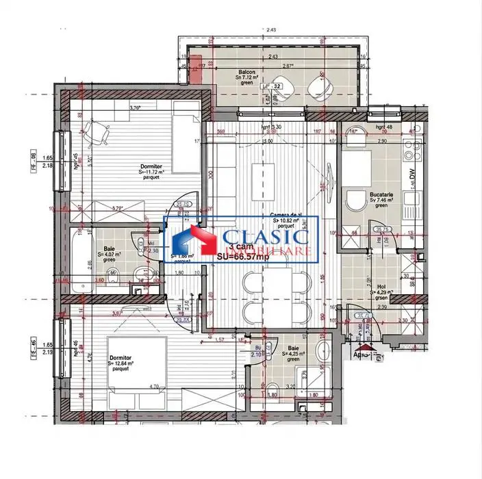 Vanzare apartament 3 camere locatie de exceptie Marasti zona Iulius Mall, Cluj-Napoca - foto 7