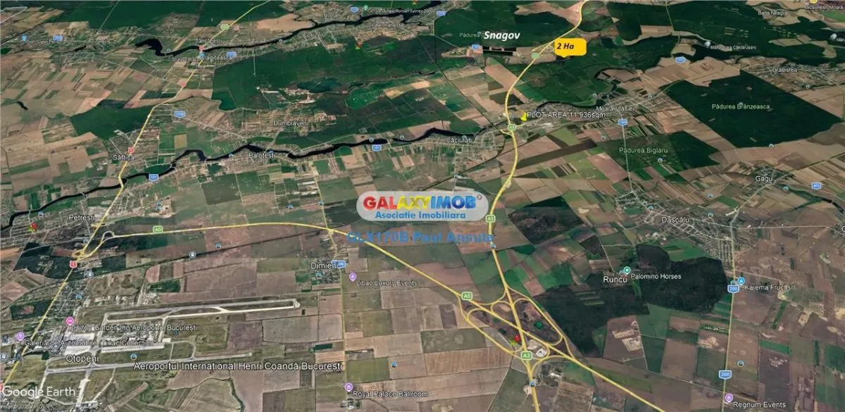 Vand teren 2 Ha Snagov Lac Padure cu acces la Nod A3 - foto 7