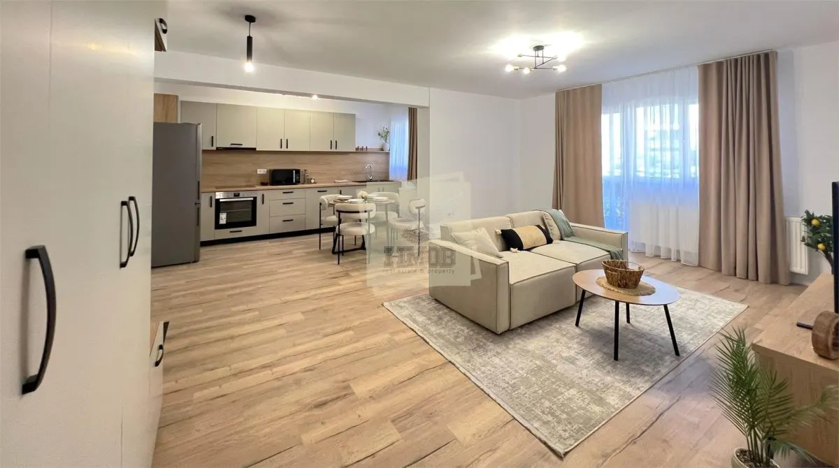 Apartament mobilat 60 mp utili la etajul 1 cu 2 camere terasa 12 mp - foto 1